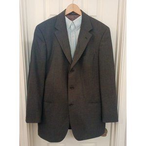 Men's Hugo Boss Heather Gray Blazer Sport Coat 100% Schurwolle Virgin Wool 40R
